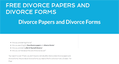 Desktop Screenshot of divorcepapersforms.com